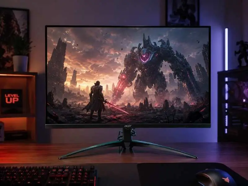 Acer Nitro XV275K V3 4K Mini LED gaming monitor with 160Hz refresh rate